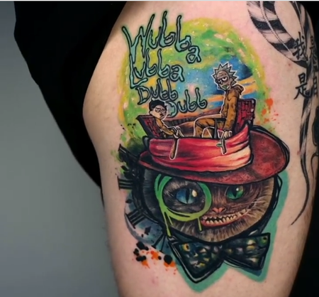Tattoos - Rick and Morty X Cheshire Cat - 143627
